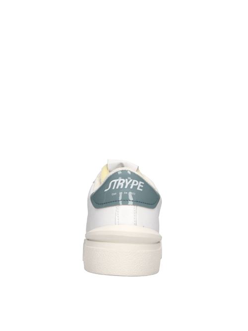 Sneakers in pelle e camoscio STRYPE | ST1001-DUSBIANCO-VERDE ACQUA